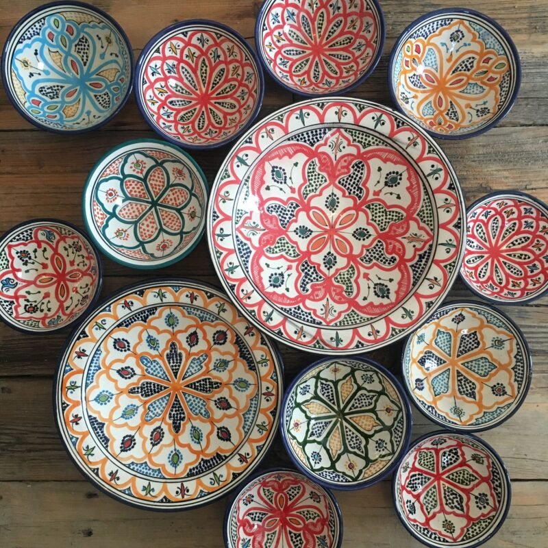 Moroccan Hand-Printed Ceramics