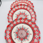 3 handmade ceramic plates