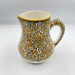 Hand painted ceramic pitcher