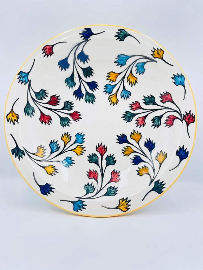 Hand-painted decorative plate