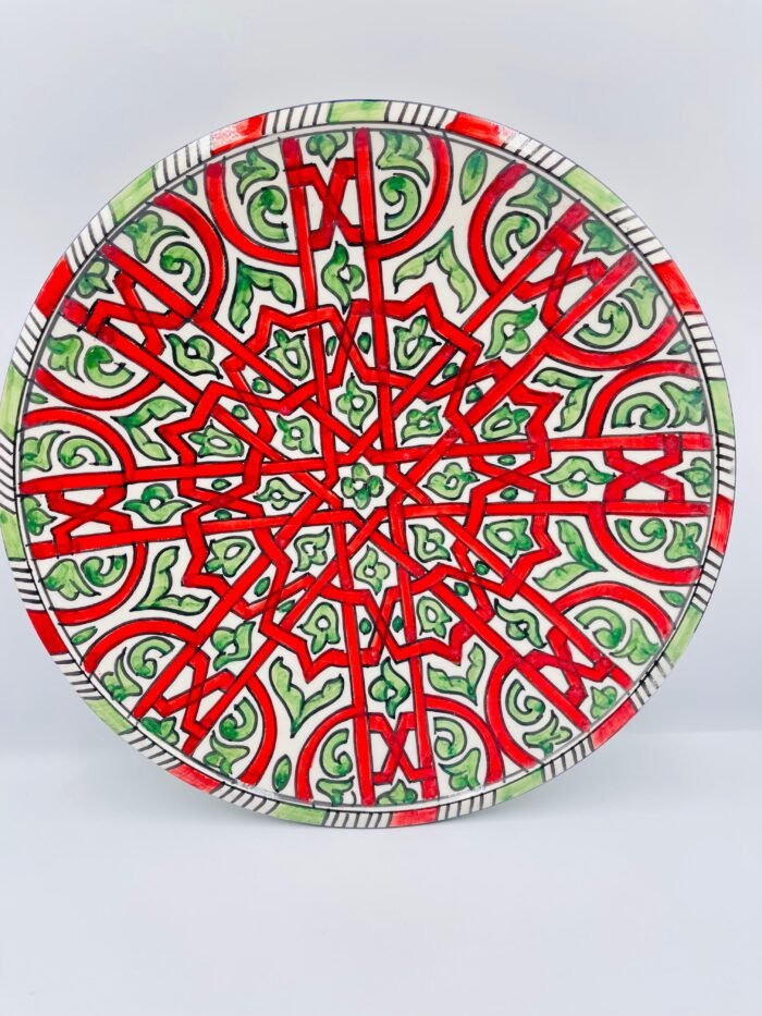 Hand-painted ceramic plates