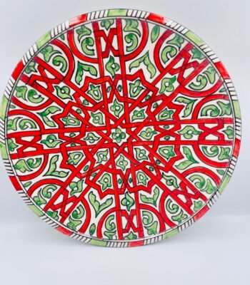 Hand-painted ceramic plates