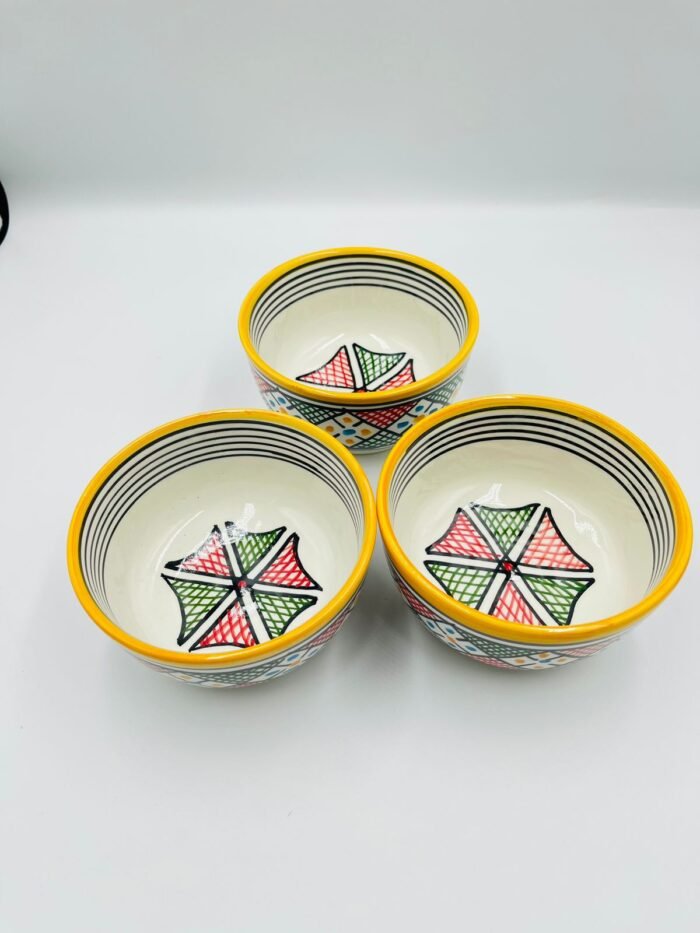 hand-painted ceramic bowls