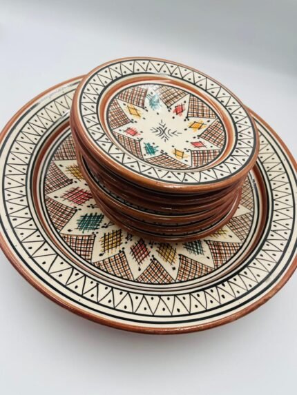 Moroccan Ceramic Dinnerware Set