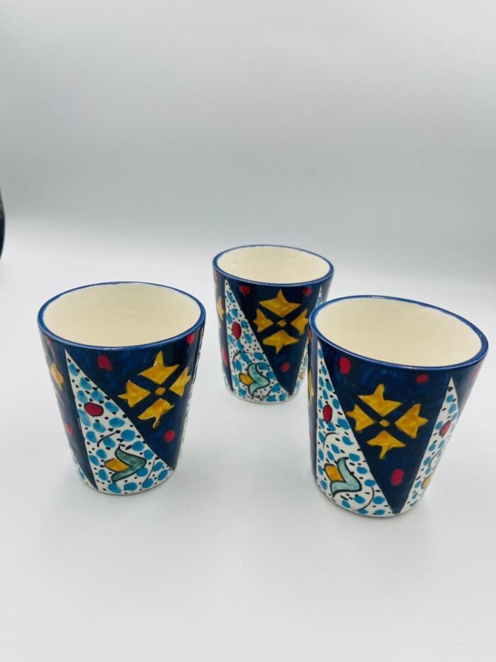 Hand-Painted Ceramic Glasses